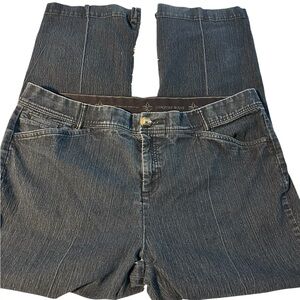 CJ Banks Dark Blue Straight Leg Jeans size 16W average fit